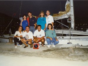 1997-09 Trofeo Jeanneau Questa è proprio l'ultima regata prima del parto... Da Lavagna a Porto Venere e ritorno con pochissimo vento ma belle...