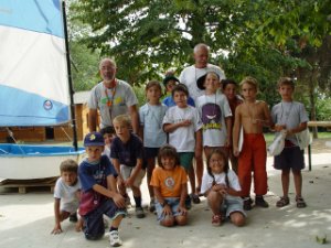 2003-09 Optimist Primo contatto con la vela: corso della lega Navale all'idroscalo sugli optimist