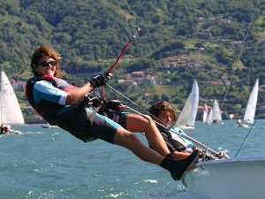 2009-09 Trofeo del Presidente Bella giornata di regata al lago con Laura e Paola che vincono nei 470 ed in reale nei misti, Fabio in Laser e Silvia e...